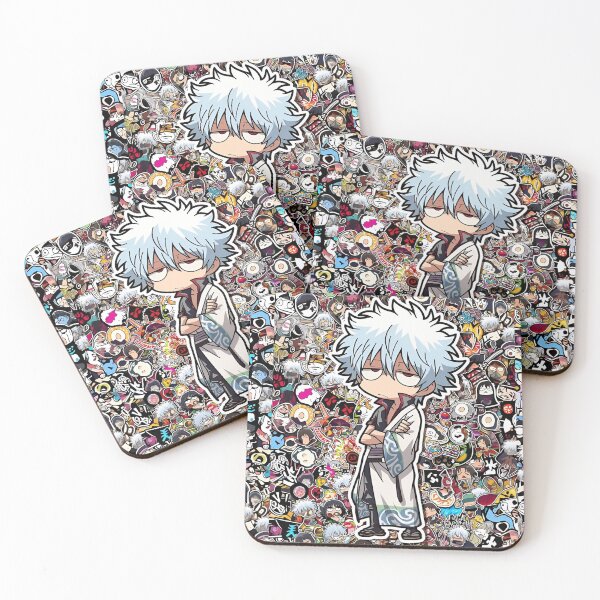 Item preview, Chibi Silver-Haired Samurai | Kawaii Sticker Collage Anime Style Art designed and sold by Dyan4.