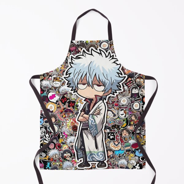 Item preview, Chibi Silver-Haired Samurai | Kawaii Sticker Collage Anime Style Art designed and sold by Dyan4.