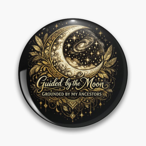 Item preview, Guided by the Moon, Grounded by My Ancestors | African Celestial Moon Art designed and sold by 'VARI'.