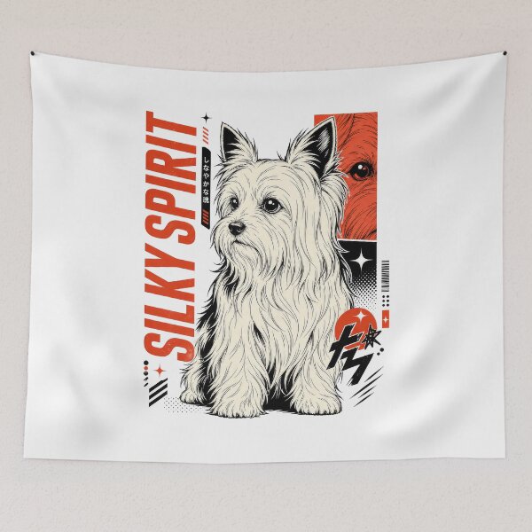 Item preview, Silky Terrier Spirit Dog Lover Art designed and sold by AntiqueImages.