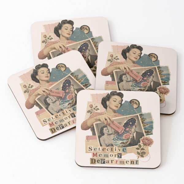 Item preview, Selective Memory Department Vintage Collage Funny Breakup Sassy Woman designed and sold by VIVID COLORS CLUB.