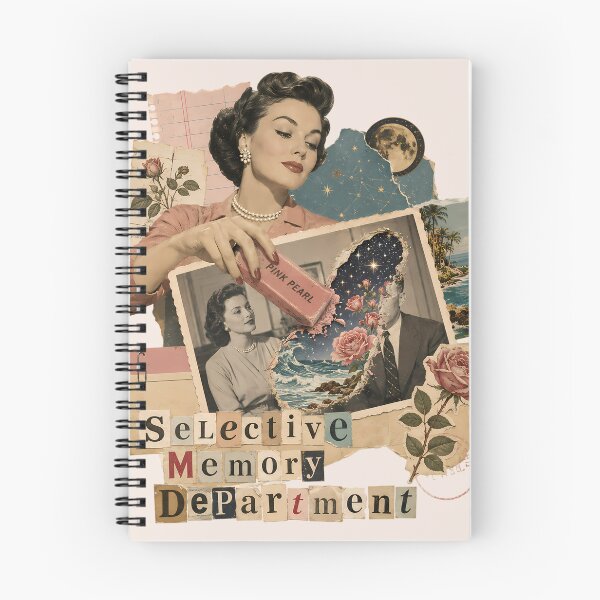 Item preview, Selective Memory Department Vintage Collage Funny Breakup Sassy Woman designed and sold by VIVID COLORS CLUB.