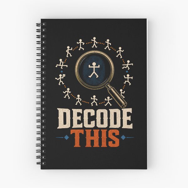 Item preview, Sherlock Holmes Decode This Dancing Men Cipher Mystery Design designed and sold by Fenay Designs.