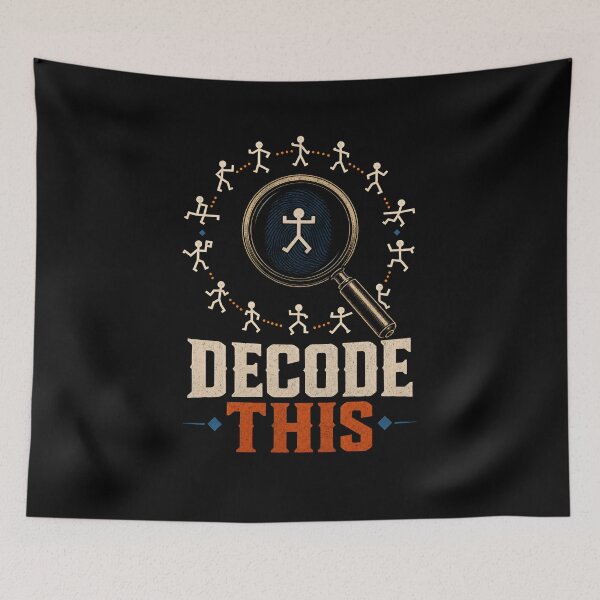 Item preview, Sherlock Holmes Decode This Dancing Men Cipher Mystery Design designed and sold by Fenay Designs.