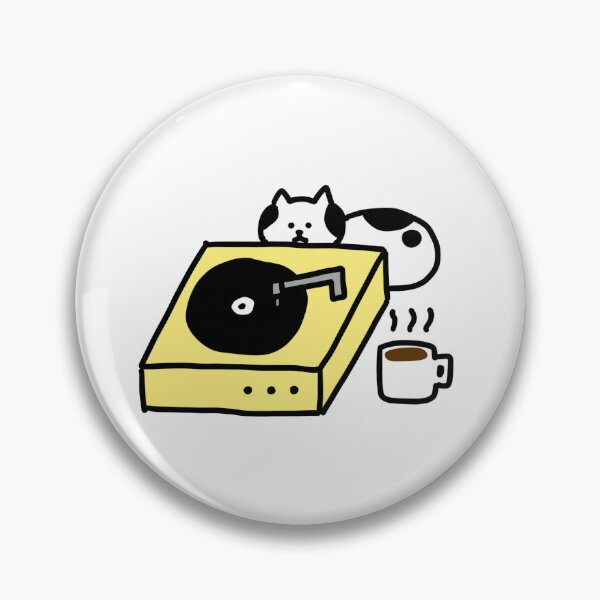 Item preview, a Cat behind the turntable designed and sold by superbaechoo.