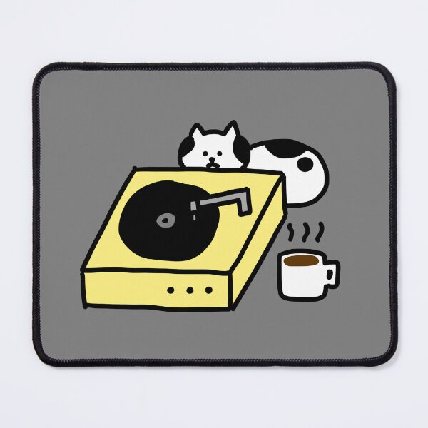 Item preview, a Cat behind the turntable designed and sold by superbaechoo.