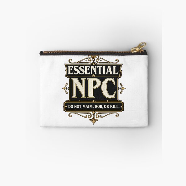 Item preview, Essential NPC | Vintage Gaming Quote T-Shirt Design | Retro RPG Typography designed and sold by Saeed  Ahmad.