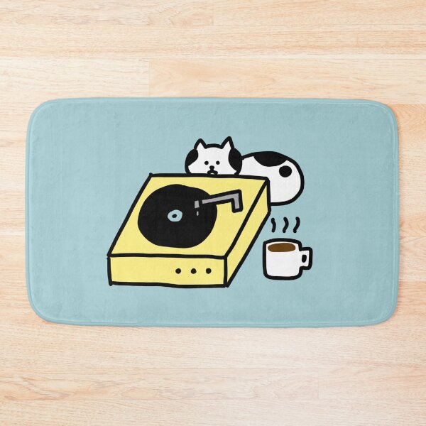 Item preview, a Cat behind the turntable designed and sold by superbaechoo.