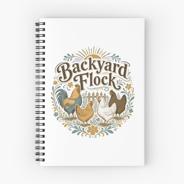 Item preview, Backyard Chickens Rooster and Hen Happy Free Range designed and sold by AntiqueImages.