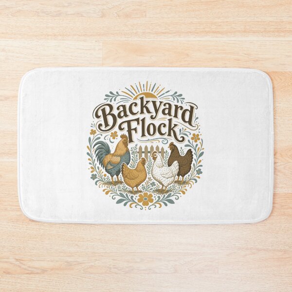 Item preview, Backyard Chickens Rooster and Hen Happy Free Range designed and sold by AntiqueImages.