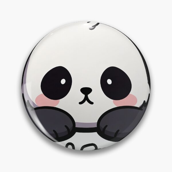 Item preview, Funny Panda Head Empty Meme Sticker - Cute Kawaii Lazy Bear designed and sold by Foxiquie | Creative Sticker Studio.