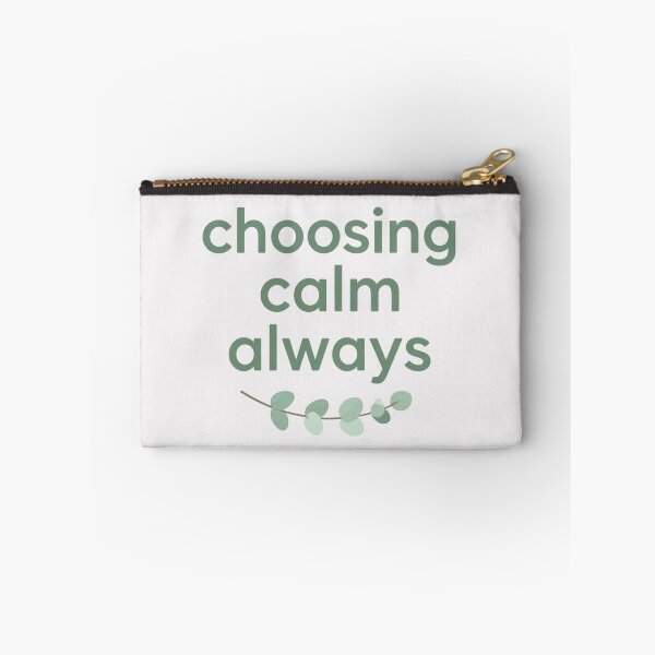 Item preview, Choosing Calm Always – Healing Lifestyle Affirmation Quote designed and sold by CosmicQuietLab.