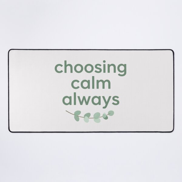 Item preview, Choosing Calm Always – Healing Lifestyle Affirmation Quote designed and sold by CosmicQuietLab.