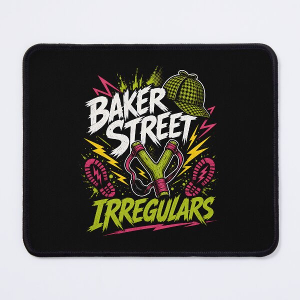 Item preview, Sherlock Holmes Baker Street Irregulars Neon Grunge Graphic Art designed and sold by Fenay Designs.