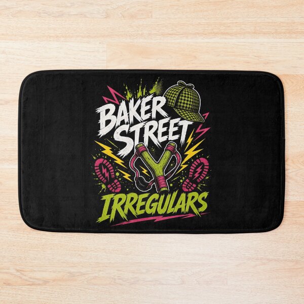 Item preview, Sherlock Holmes Baker Street Irregulars Neon Grunge Graphic Art designed and sold by Fenay Designs.