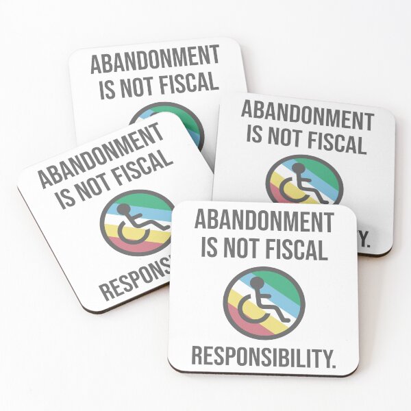 Item preview, Abandonment is not fiscal responsibility.  designed and sold by Rachel the Artist .