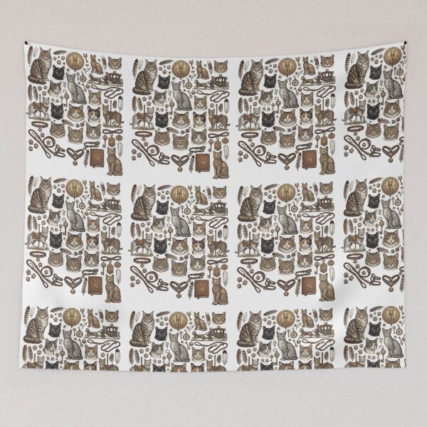 Item preview, Cats pattern designed and sold by snoWorkshop.