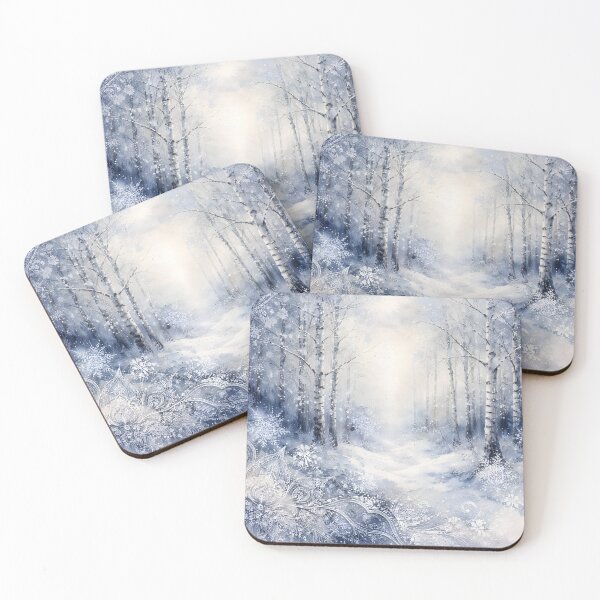 Item preview, Snowy Birch Forest designed and sold by sigmaartstudio.