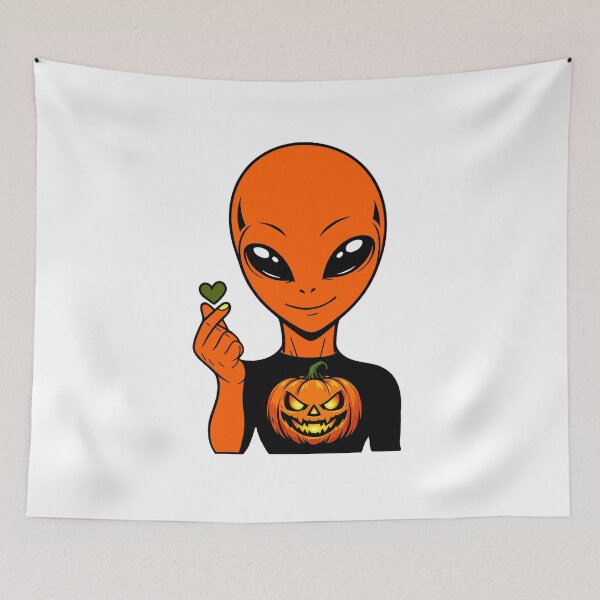Item preview, Zorgo Halloween – Pumpkin Shirt Alien | Cute Halloween Pumpkin Graphic | Funny Sci-Fi T-Shirt by The Visitors designed and sold by The-Visitors.
