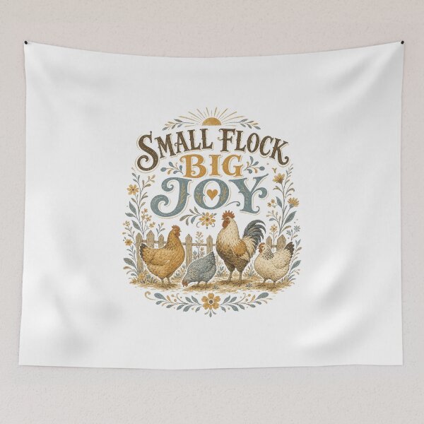 Item preview, Small Flock Big Joy Backyard Chicken Farm Lover designed and sold by AntiqueImages.
