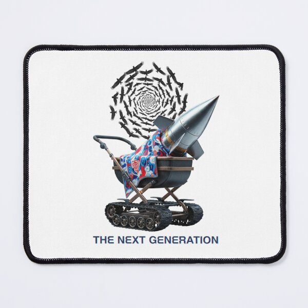 Item preview, The Next Generation – Anti-War Satirical Rocket Baby Stroller | Dark Political Art designed and sold by puzzell.