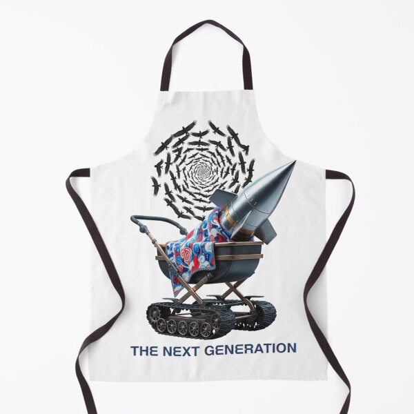 Item preview, The Next Generation – Anti-War Satirical Rocket Baby Stroller | Dark Political Art designed and sold by puzzell.