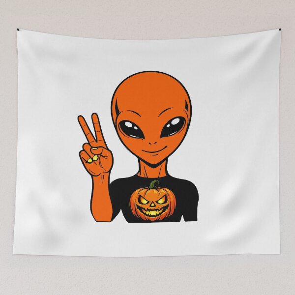 Item preview, Zorgo Halloween – Pumpkin Shirt Alien | Cute Halloween Pumpkin Graphic | Funny Sci-Fi T-Shirt by The Visitors designed and sold by The-Visitors.