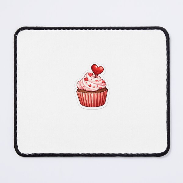 Item preview, Cute Valentine Cupcake Sticker | Heart Dessert | Kawaii Love Cupcake | Transparent PNG designed and sold by Ishratparween11.