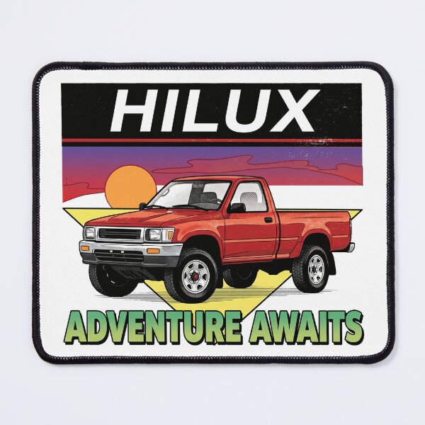 Item preview, Retro Style Hilux Truck 90s Adventure Awaits Offroad [White Shirt Only] designed and sold by Off-Road-Zone.