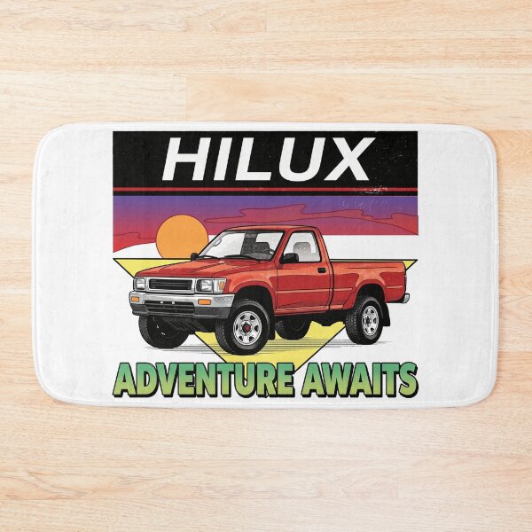 Item preview, Retro Style Hilux Truck 90s Adventure Awaits Offroad [White Shirt Only] designed and sold by Off-Road-Zone.