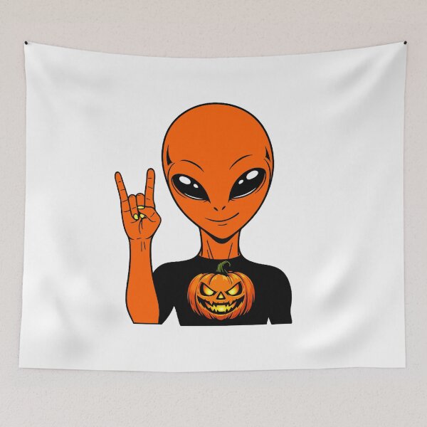 Item preview, Zorgo Halloween – Pumpkin Shirt Alien | Cute Halloween Pumpkin Graphic | Funny Sci-Fi T-Shirt by The Visitors designed and sold by The-Visitors.