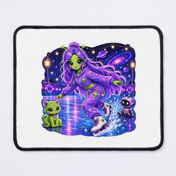 Item preview, Cosmic Days: Alien Ice Skater designed and sold by STICK-KAY things Co..