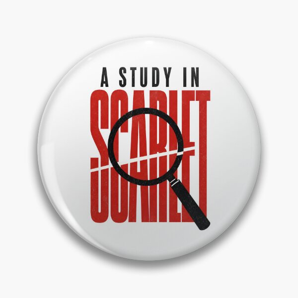 Item preview, Sherlock Holmes A Study in Scarlet Minimalist Typography Design designed and sold by Fenay Designs.