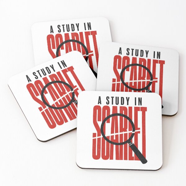 Item preview, Sherlock Holmes A Study in Scarlet Minimalist Typography Design designed and sold by Fenay Designs.