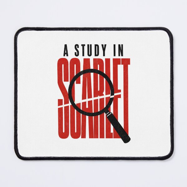 Item preview, Sherlock Holmes A Study in Scarlet Minimalist Typography Design designed and sold by Fenay Designs.