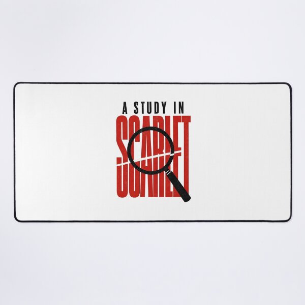 Item preview, Sherlock Holmes A Study in Scarlet Minimalist Typography Design designed and sold by Fenay Designs.