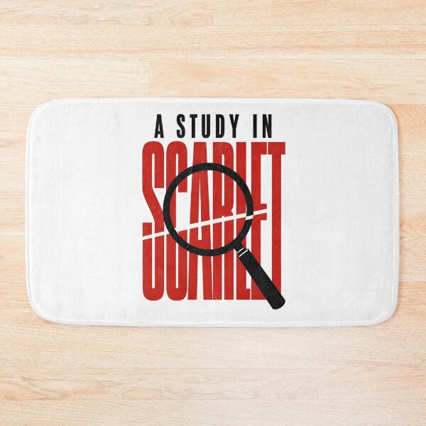 Item preview, Sherlock Holmes A Study in Scarlet Minimalist Typography Design designed and sold by Fenay Designs.