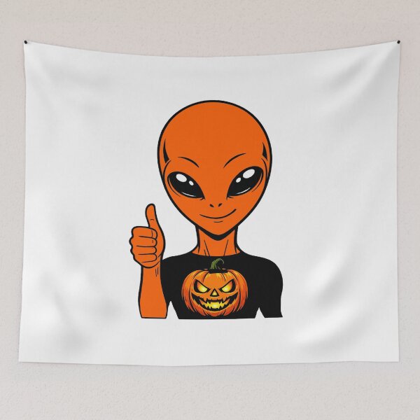 Item preview, Zorgo Halloween – Pumpkin Shirt Alien | Cute Halloween Pumpkin Graphic | Funny Sci-Fi T-Shirt by The Visitors designed and sold by The-Visitors.