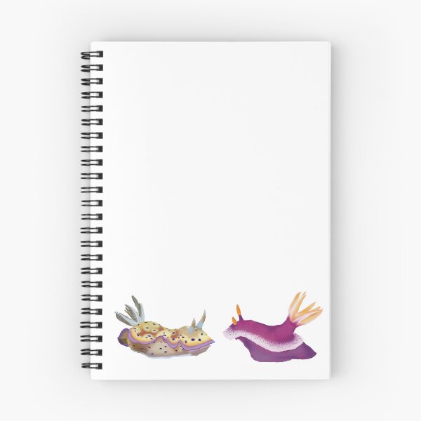 Item preview, Nudibranch duo - yellow and pink sea slug designed and sold by Poulpimousse.