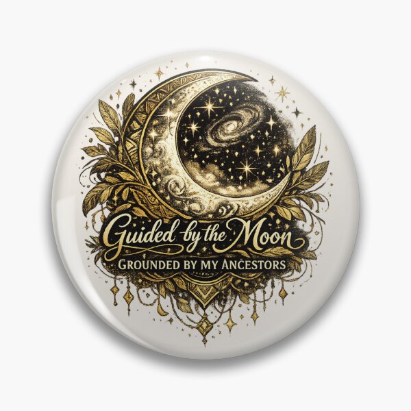 Item preview, Guided by the Moon, Grounded by My Ancestors | African Celestial Moon Art designed and sold by 'VARI'.