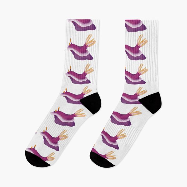 Item preview, Nudibranch duo - yellow and pink sea slug designed and sold by Poulpimousse.