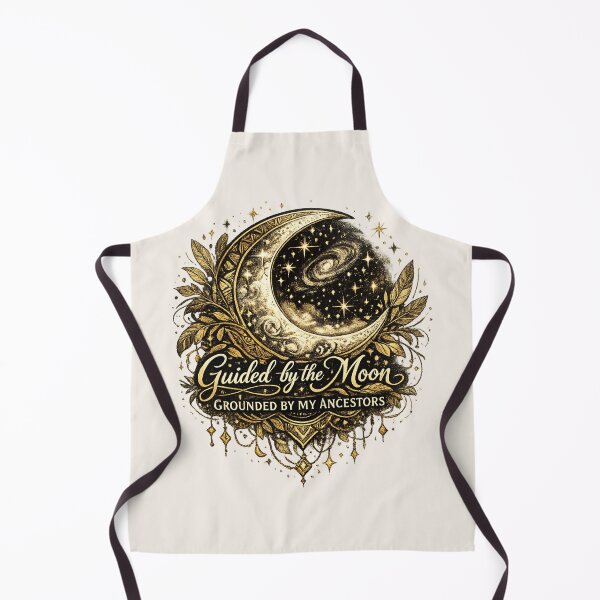 Item preview, Guided by the Moon, Grounded by My Ancestors | African Celestial Moon Art designed and sold by 'VARI'.