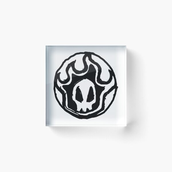 Item preview, Skull Fire Flame Substitute Soul Reaper Crest Emblem designed and sold by CosmicFna.