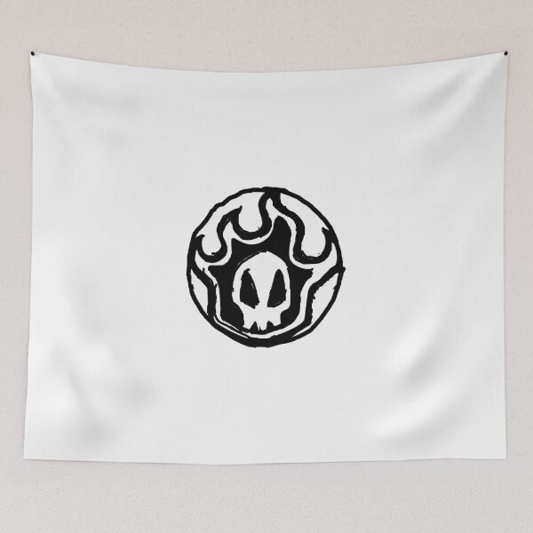 Item preview, Skull Fire Flame Substitute Soul Reaper Crest Emblem designed and sold by CosmicFna.