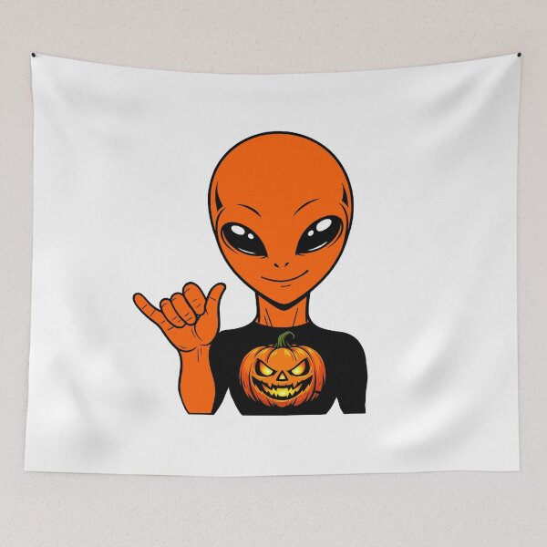Item preview, Zorgo Halloween – Pumpkin Shirt Alien | Cute Halloween Pumpkin Graphic | Funny Sci-Fi T-Shirt by The Visitors designed and sold by The-Visitors.