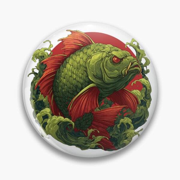Item preview, Japanese art fish illustration designed and sold by robyeyedropy.