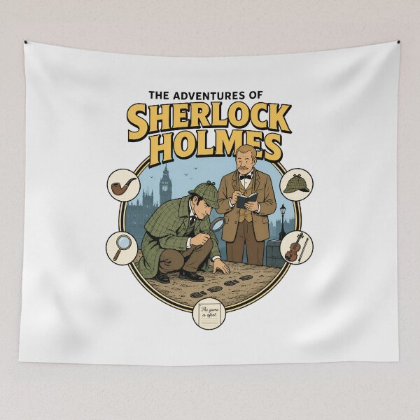 Item preview, The Adventures of Sherlock Holmes Game Is Afoot Comic Art designed and sold by Fenay Designs.