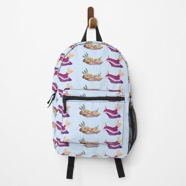 Item preview, Nudibranch duo - yellow and pink sea slug - blue designed and sold by Poulpimousse.