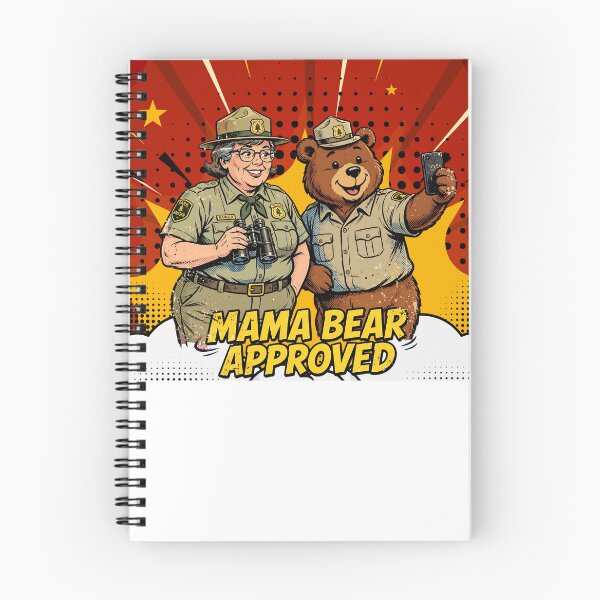 Item preview, Mama Bear Approved Female Park Ranger Selfie Comic Art Woman Park Ranger Gift designed and sold by Neurospicy Trolls.