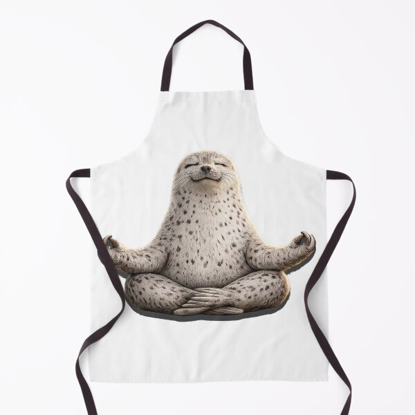 Item preview, A seal practicing yoga – a funny meditative seal in the lotus pose designed and sold by Ach&Koor.